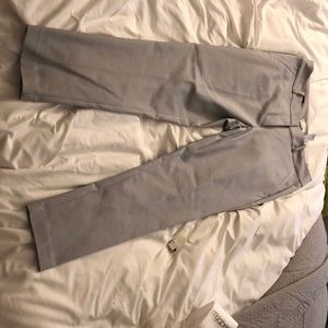 Loft Outlet Curvy Skinny Dress Pants - Light Gray